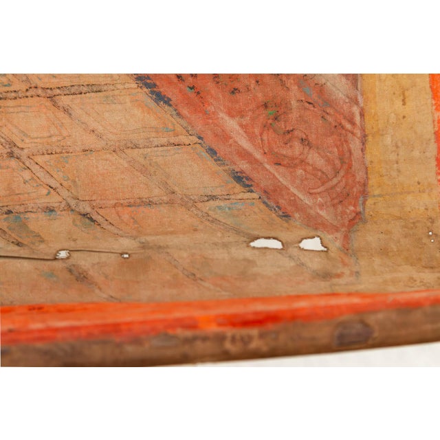 Monumental Antique Thai Temple Scroll For Sale In Los Angeles - Image 6 of 10