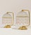 Vintage Italian Table Lamps in Glass with Aluminum and Gold-Plated Brass, 1970s, Set of 2 For Sale - Image 12 of 12