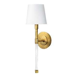 Regina Andrew Auburn Crystal Sconce, Gold For Sale