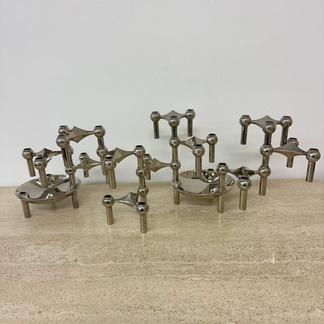 Candleholders by Fritz Nagel & Ceasar Stoffi for BMF, 1960s, Set of 13 For Sale - Image 15 of 18