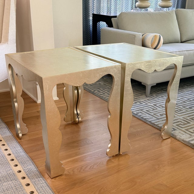 Pair of Bernhardt Savoy End Tables Great looking end tables with personality. A rectangular end table with an ogee carved...