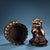 Vintage Chinese Guardian Lion Censer With Silver and Gold Patina For Sale - Image 4 of 9