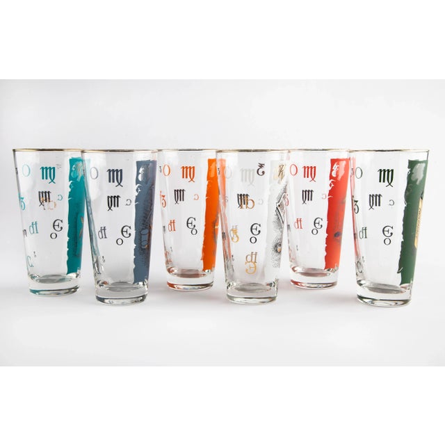 Vintage Libbey Pharmacy Motif Glasses, Set of 6, Gift for Pharmacist or Doctor Fantastic set of six mid century drinking...