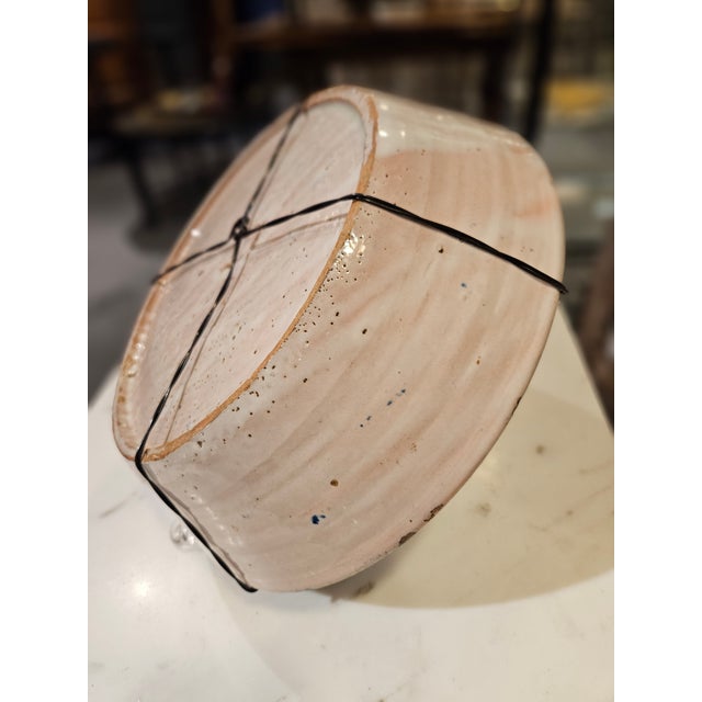 Rustic European Mid 19th Century Spanish Ceramic Fajalauza Bowl From Granada For Sale - Image 3 of 7