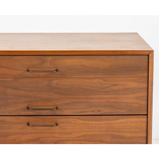 Mid-Century Modern Jens Risom Walnut Chest of Drawers For Sale - Image 3 of 8