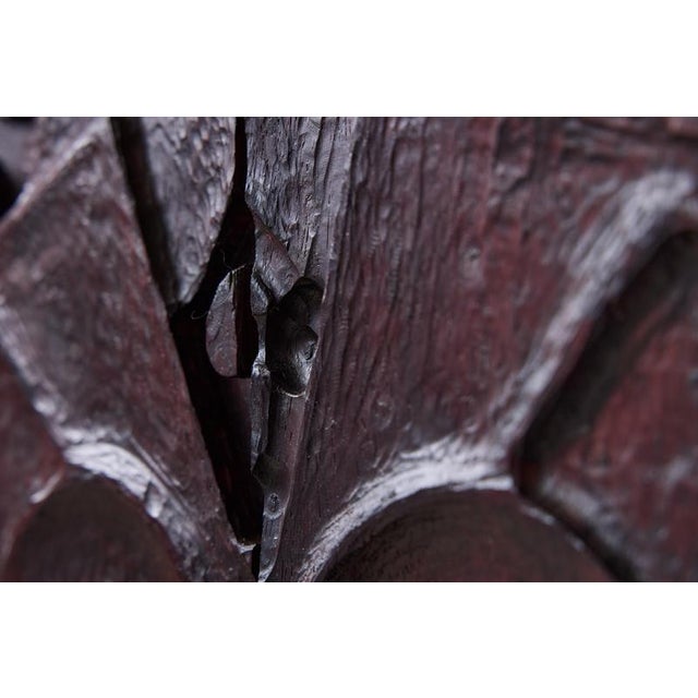 Wood Abstract Wall Panel from Gianni Pinna, 1970s For Sale - Image 7 of 11