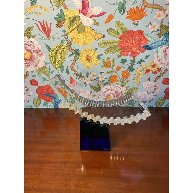 Baccarat Mid 20th Century Baccarat Crystal Sculpture by Thomas Bastide For Sale - Image 4 of 7