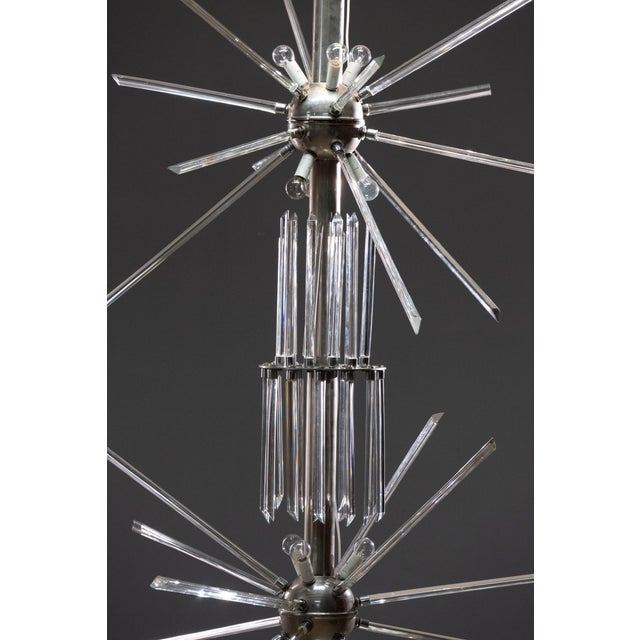 Metal Glass and Metal Floor Lamp by René Roubíček for Nový Bor, 1960s For Sale - Image 7 of 13