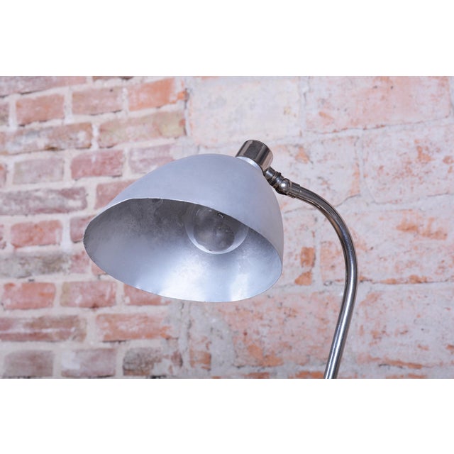 Bauhaus Bauhaus Table Lamp in Chrome and Aluminium from Franta Anýž, Czech, 1930s For Sale - Image 3 of 11