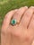 The Sunset Ridge: Natural Emerald and Diamond Cocktail Ring For Sale - Image 10 of 10