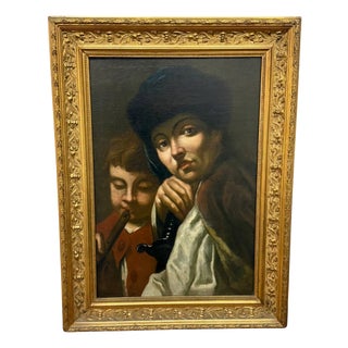 After Frans Hals, Portrait Composition, 17th Century, Oil Painting on Canvas, Framed For Sale