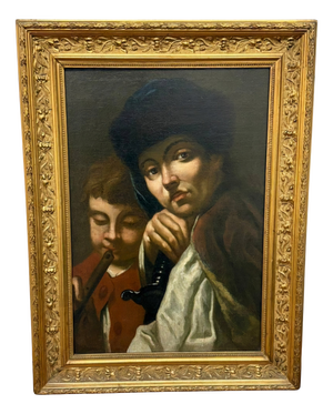 After Frans Hals, Portrait Composition, 17th Century, Oil Painting on Canvas, Framed