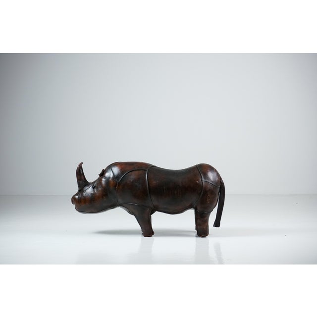 Leather Rhinoceros Ottoman by Dimitri Omersa for Omersa, United Kingdom, 1960s For Sale - Image 18 of 18