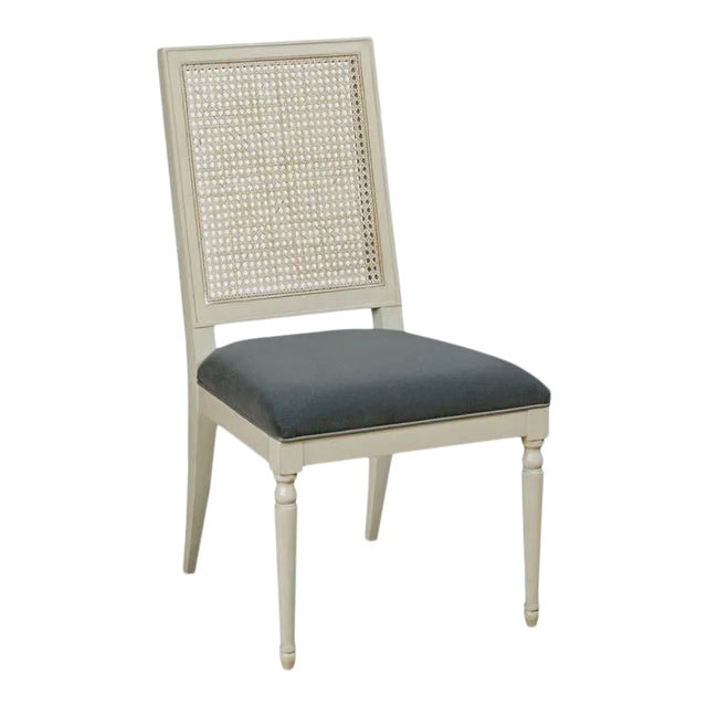 Collette Dining Chair in Light Gray For Sale