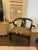 Black 1960s Pair of James Mont Style Chinoiserie Black Lacquer Armchairs in Serengeti Leopard For Sale - Image 8 of 12