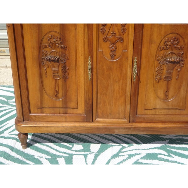 Art Deco Buffet in Walnut and Aleppo Breccia, 1920s For Sale - Image 12 of 18