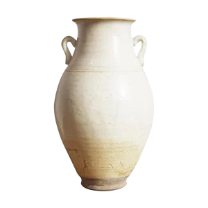 Vintage Farmhouse White Milk Pitcher / Vase