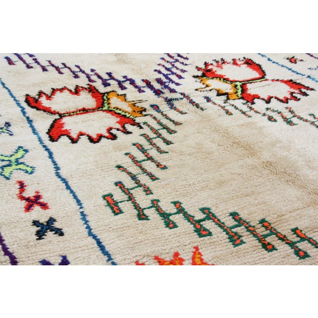 Mid 20th Century Mid 20th Century Vintage Moroccan Rug - 8' X 4'4'' For Sale - Image 5 of 6