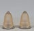 Muller freres Luneville A pair of French art deco lamps in nickel plated bronze, around 1925-1930, holding beautiful...