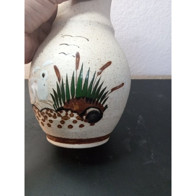 1980s Tonala Mexican Folk Art Pottery Fluted Vase For Sale In Dallas - Image 6 of 6