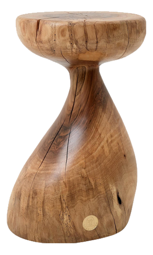 Sculptural Side Table in Walnut by Logniture