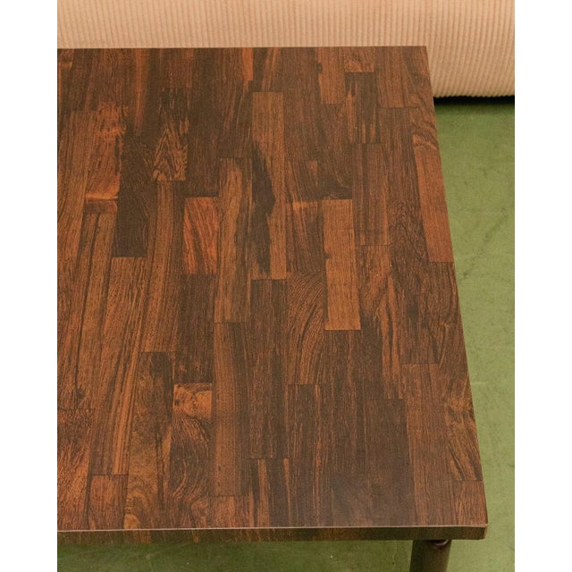 Vintage Square Laminate Coffee Table For Sale - Image 4 of 9