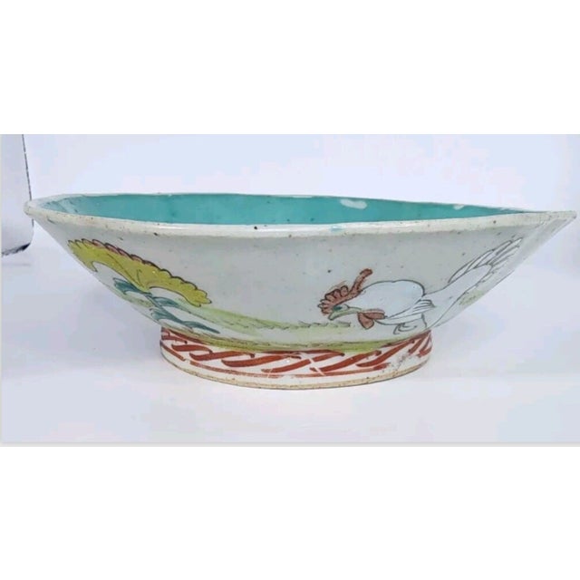 Chinese 20th Century Chinese Famille Rose Bowl For Sale - Image 3 of 7