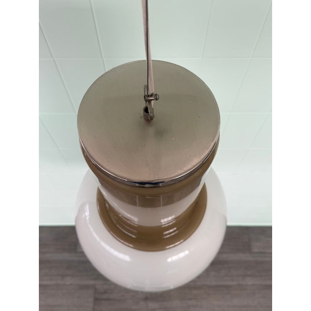 Italian Space Age Glass Pendant Lamp, 1970s For Sale - Image 12 of 14
