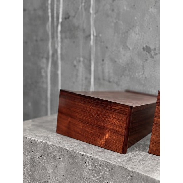 Mid-Century Modern Floating Bedside Tables by Melvin Mikkelsen, 1960s, Set of 2 For Sale - Image 3 of 13