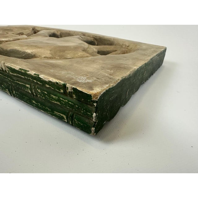 Thai Hand-Painted Wooden Elephant Wall Relief, 1960s For Sale - Image 10 of 11