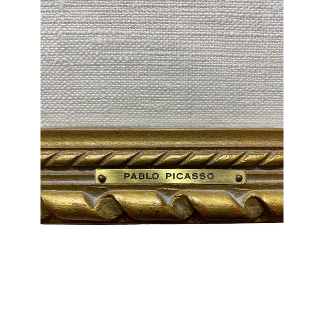 Gold Pablo Picasso "Groupe De Trois Femmes" (The Three Graces) Limited Edition Etching For Sale - Image 8 of 10