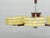 Art Deco Chrome and Walnut Chandelier, Czechoslovakia, 1930s For Sale - Image 4 of 16