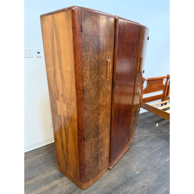 Mid 20th Century Art Deco Hanging Armoire With Drawers For Sale - Image 9 of 12