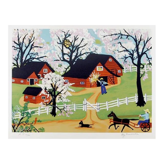 Apple Blossom Time, Kay Ameche Screen Print For Sale