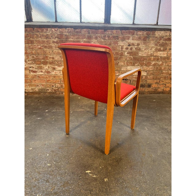 Knoll 1970s Knoll 1300 Series Armchair in Red by Bill Stephens For Sale - Image 4 of 11