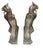 This striking pair of French Art Nouveau andirons, dating to the early 20th century, is sculpted in the form of stylized...