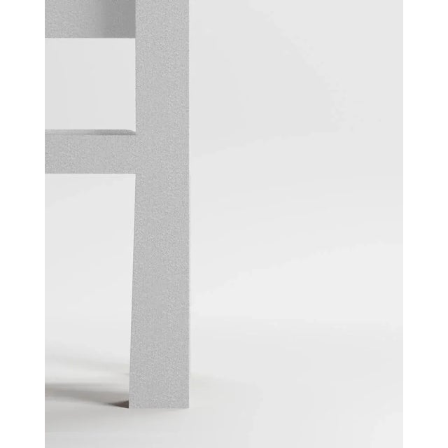 Modern Raw Chair in White Bouclé from Collector For Sale - Image 4 of 6