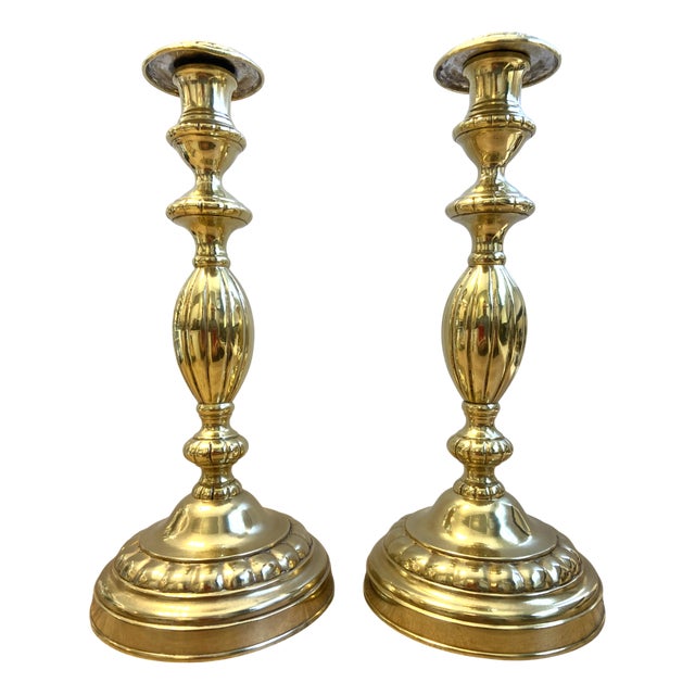 Louis Philippe Flambeaux Candleholders, Set of 2 For Sale