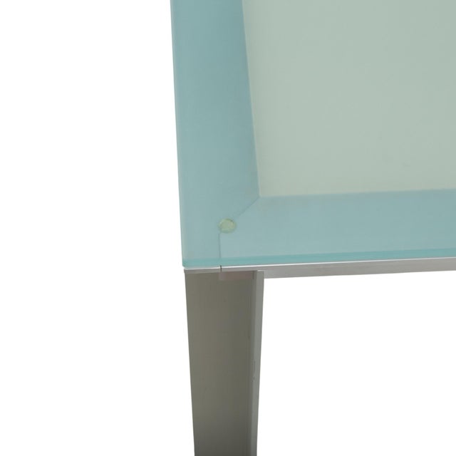 Atavola Glass Satin Dining Table Silver from B&B Italia / C&B Italia For Sale - Image 4 of 12