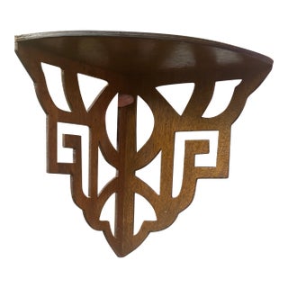Art Deco Corner Wall Shelf For Sale