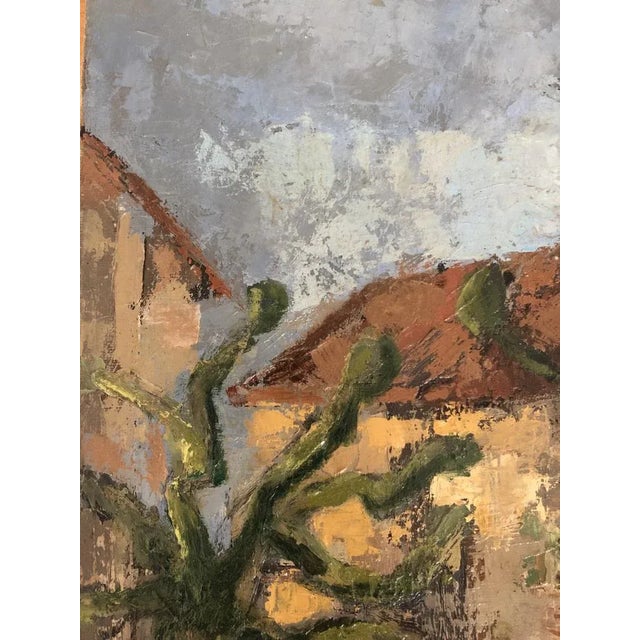 Jean Jacques Boimond, Portail à Brie, 1968, Oil on Canvas For Sale - Image 6 of 9