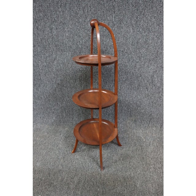 Traditional Cherry Tired Muffin Stand For Sale - Image 3 of 5