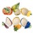 Vintage Vietri Italian Ceramic Fruit Dishes – Set of 6 For Sale