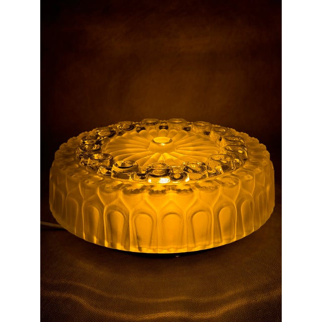Mid-Century Modern Glass Ceiling Light, Europe, 1970s For Sale - Image 10 of 13