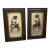 19th Century Pair of Victorian Reverse Painted and Cut Glass Framed Mirrors For Sale