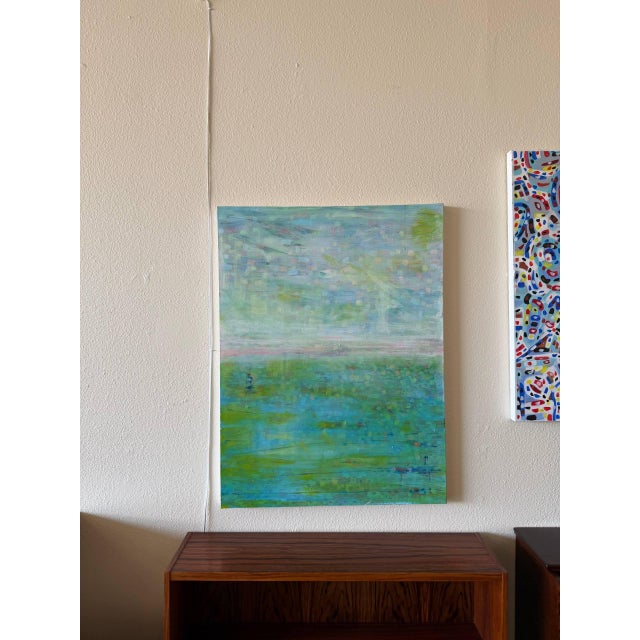 Large Abstract Landscape Painting by Gavin Mc Groggan – Original Signed Acrylic on Canvas, 30” X 40” For Sale - Image 4 of 10