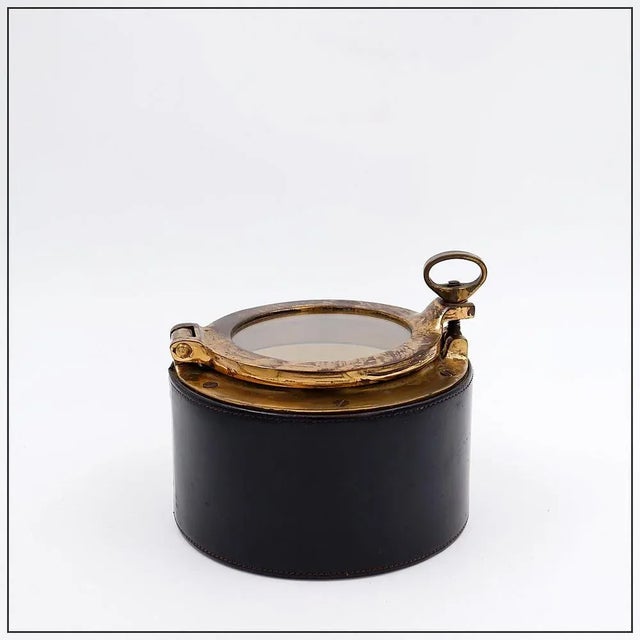 Vintage Leather and Brass Cigar Humidor from Dunhill, 1960s For Sale - Image 16 of 16