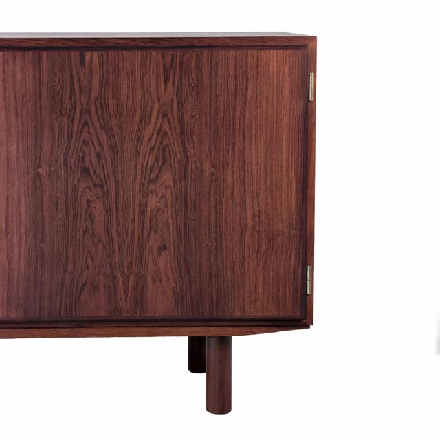 Mid-Century Modern Vintage Danish Rosewood Cabinet For Sale - Image 3 of 9