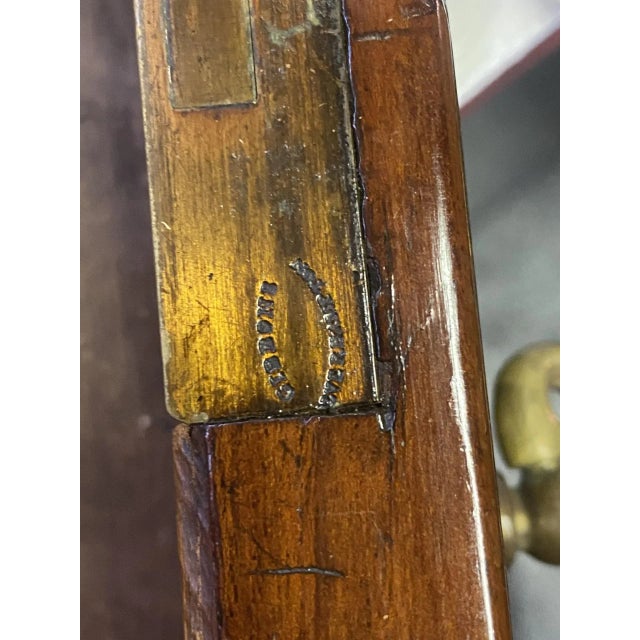 Auburn Antique English Mahogany Edwardian Writing Desk For Sale - Image 8 of 12