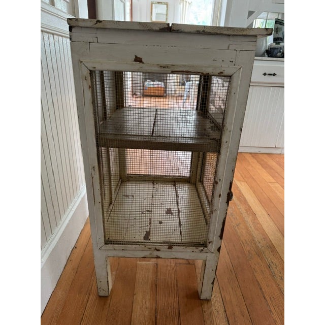 Vintage English Pie Safe Cabinet For Sale - Image 4 of 6